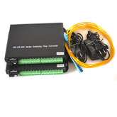 16 channel Contact closure over Fiber optic converters a set- SC Singlemode Fiber up to 20Km, Multimode 500M for Door Open and Door Close,Entry Access Control,Alarm System and More